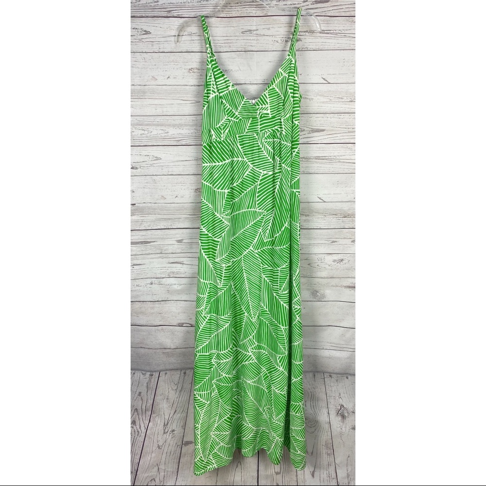 HUTCH Anthro Leaf Geo Print Maxi Dress 6